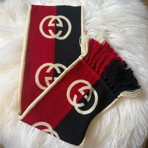 Gucci Red and Black scarf